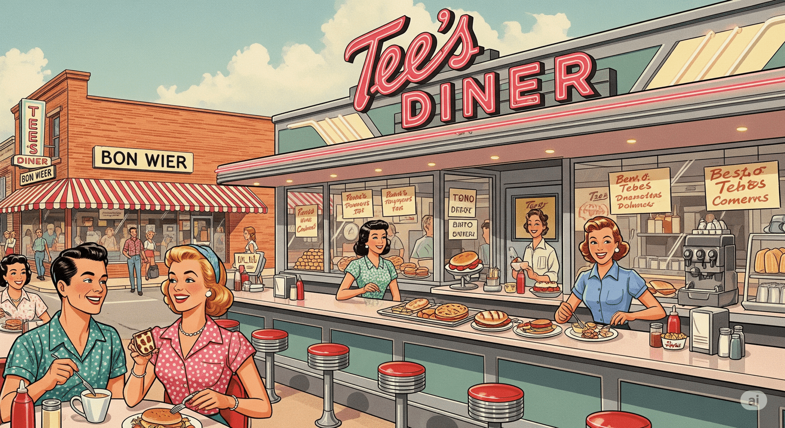 Tee’s Diner Bon Wier Menu With Price.❤️