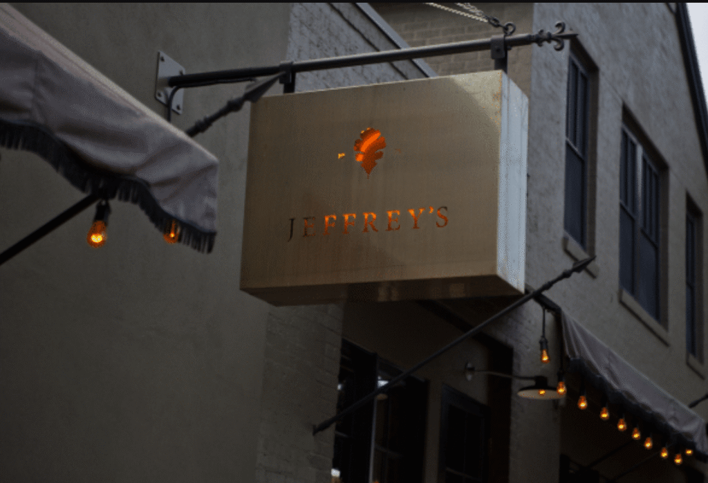 Jeffreys of Austin Menu With Price.