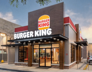 Burger King menu with prices.