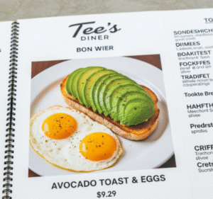 Tee's Diner Bon Wier Menu With Price.