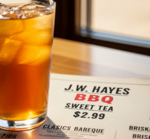 J.W. Hayes BBQ Menu With Price.