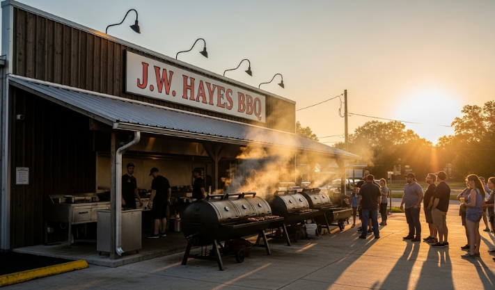 J.W. Hayes BBQ Menu With Price.