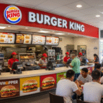 Burger King menu with prices.