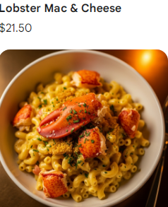 Crazy About You Menu With Price.
