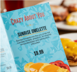 Crazy About You Menu With Price.