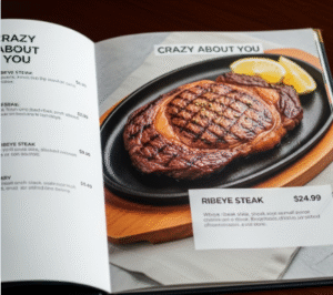 Crazy About You Menu With Price.